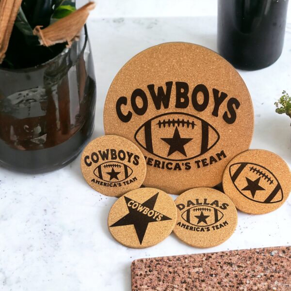 Cork trivet and Coaster set